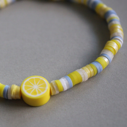 "Lemon Vibe" – Armband mit Zitronendetail