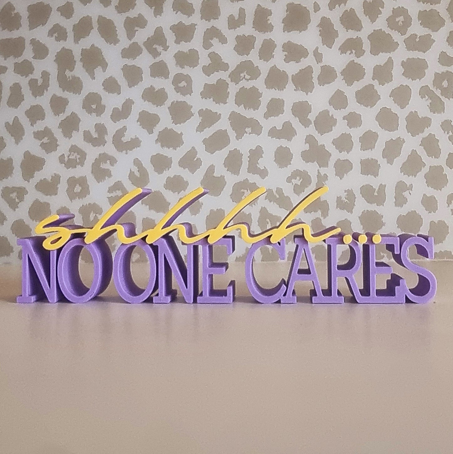 3D Statement "No one cares"