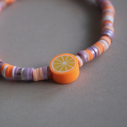 "Orange Mood" – Armband mit Orangendetail