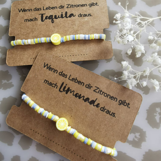 "Lemon Vibe" – Armband mit Zitronendetail